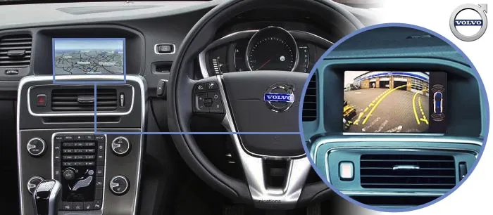 V60 reversing camera screen
