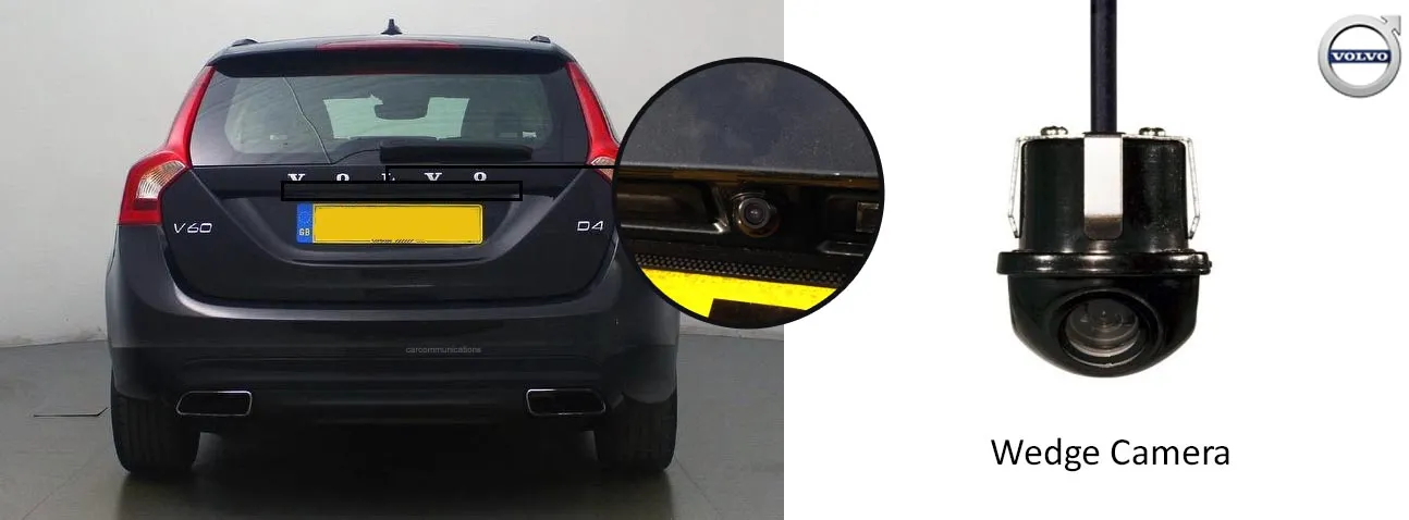 V60 reversing rear view wedge camera