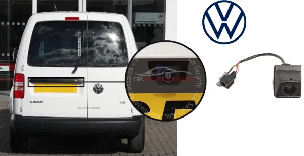Caddy reversing rear view wedge camera