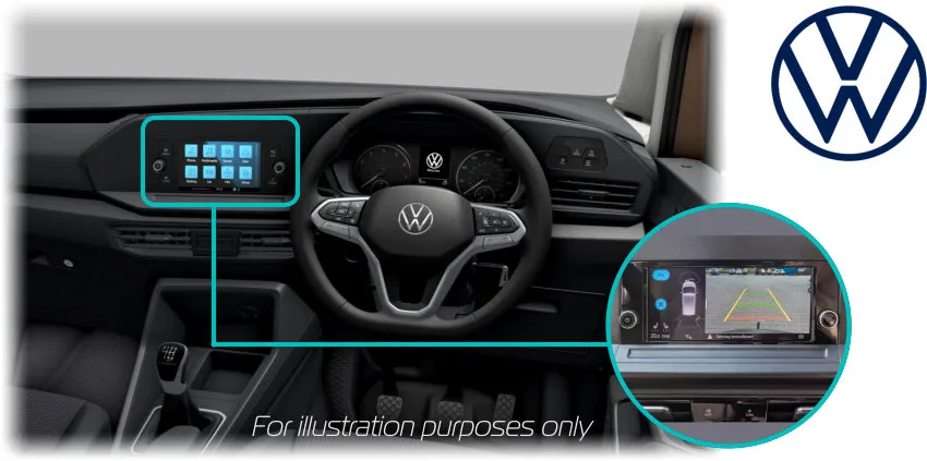 Volkswagen_Caddy_SB_Reversing_Rear_View_Camera_VW_Dash