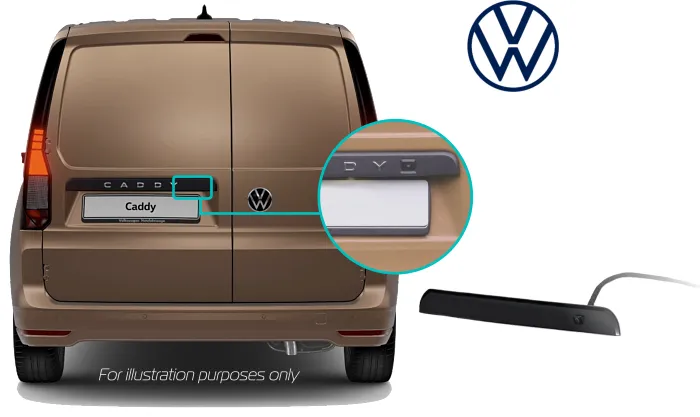 Volkswagen Caddy SB Swing Doors Reversing Rear View Camera VW Camera