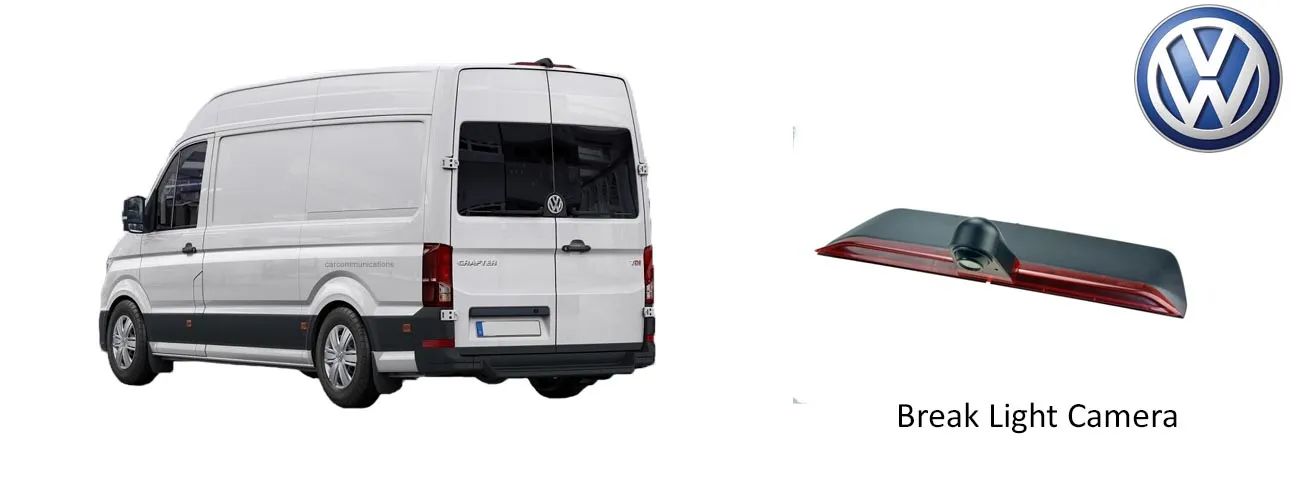 Crafter reversing rear view brake light camera