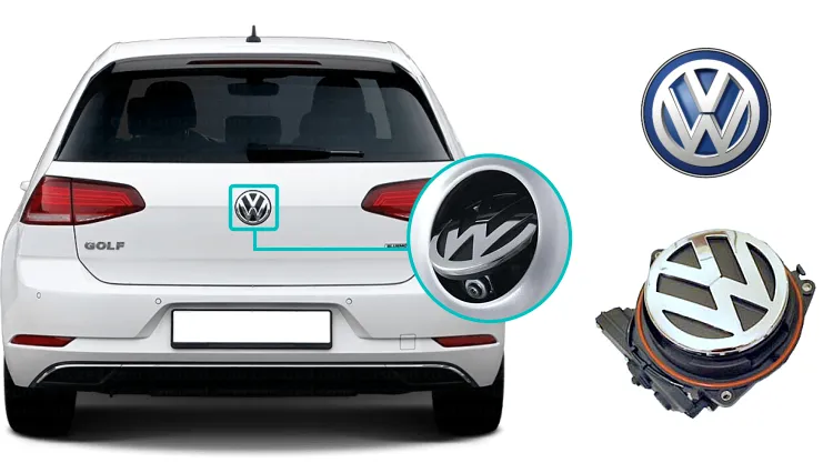 Golf 7 reversing rear view emblem camera