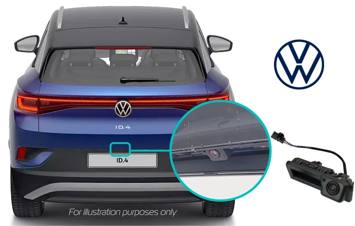 Volkswagen ID.4 Rear View Reversing Camera Kit Solution, Boot Handle camera