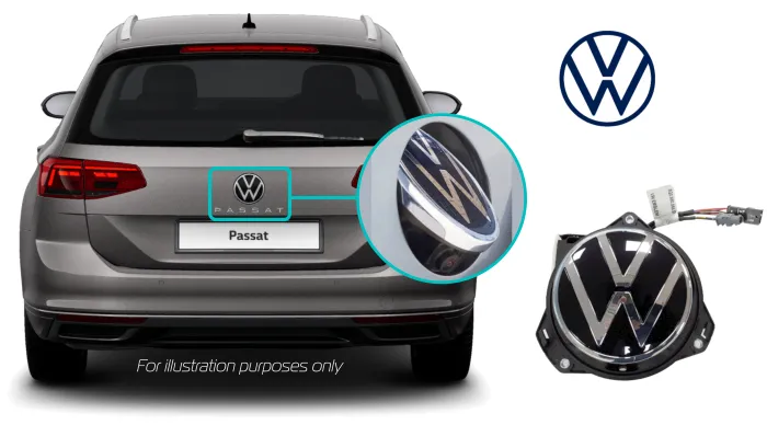 Volkswagen_Passat_varaint_B8_Facelift__reversing_camera_kit_solution_oem_emblem_camera_housing_2