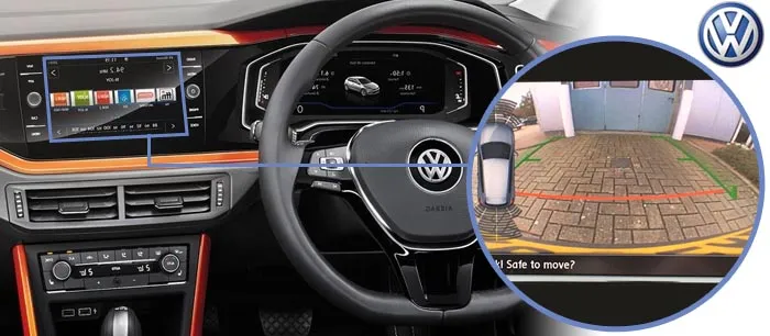 Polo reversing camera screen