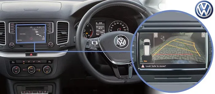 Sharan reversing camera screen