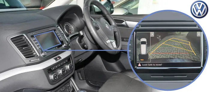 Sharan reversing camera screen