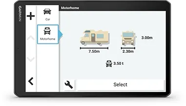 CUSTOM MOTORHOME ROUTING