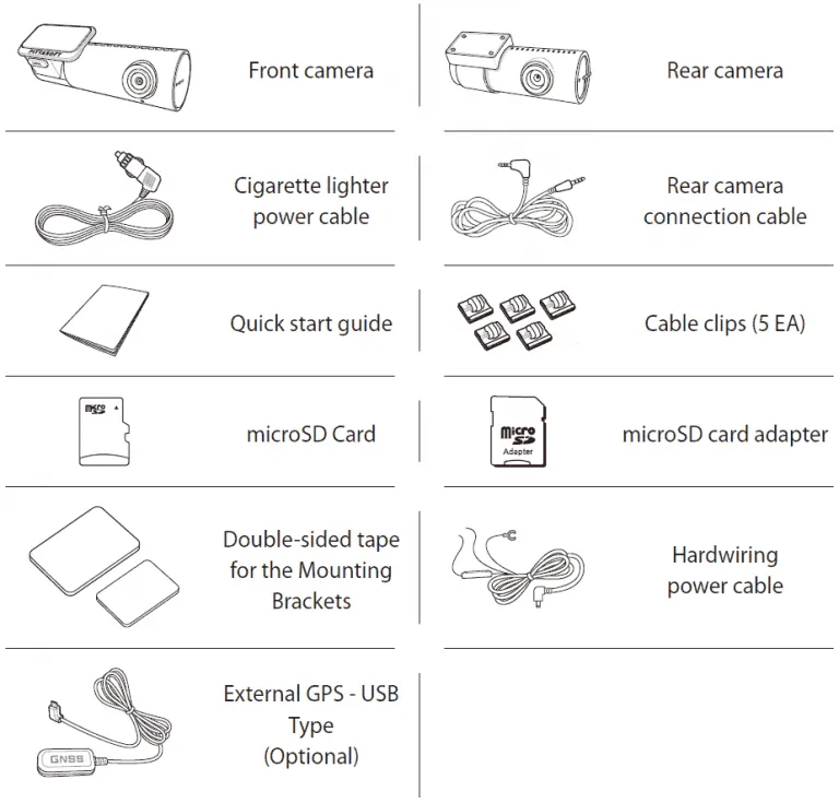 DR590X-2CH Component List