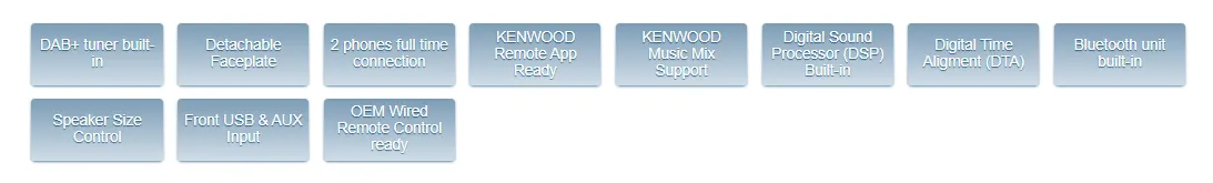 Kenwood KDC-BT450DAB Features