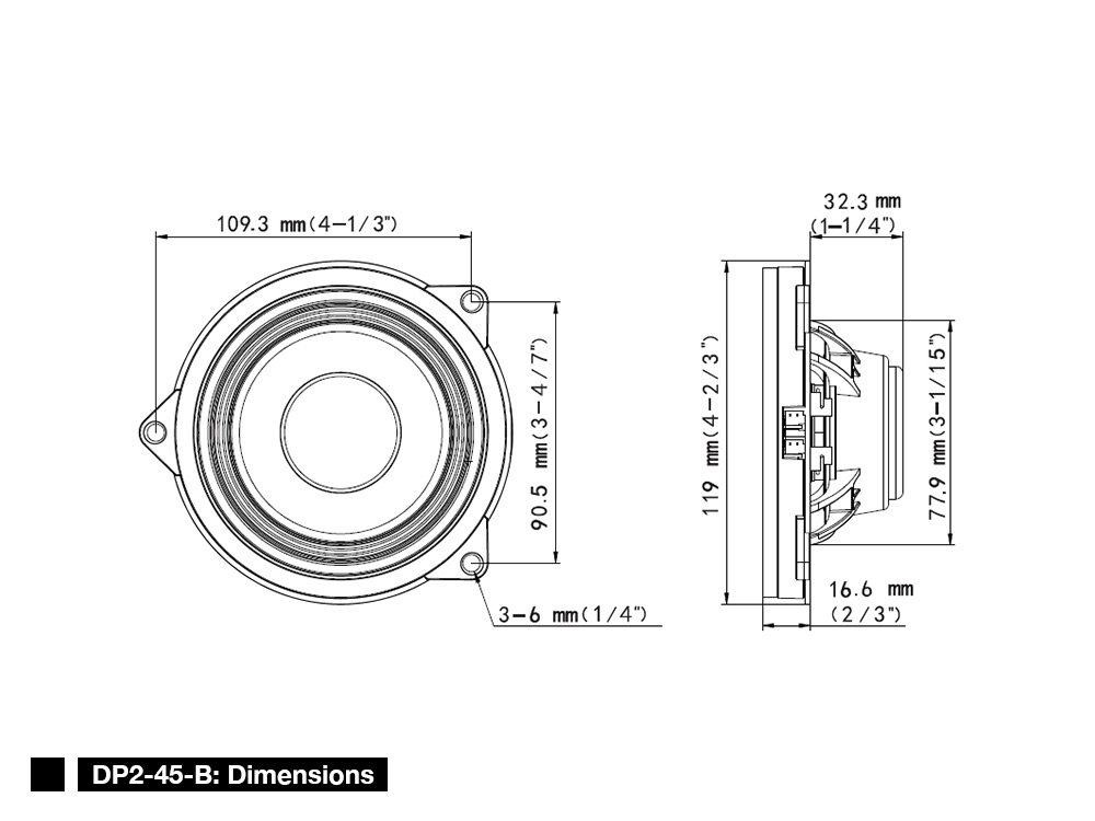 Alpine DP2-45-B 12cm 4.5 inch 2-Way Coaxial Car Speakers for BMW Vehicles Alpine DP2-45-B 12cm 4.5 inch 2-Way Coaxial Car Speakers for BMW Vehicles