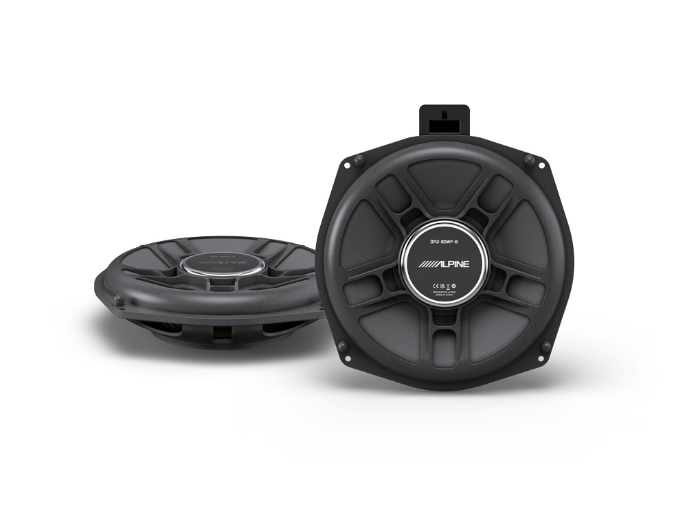Alpine DP2-80WF-B 20 cm (8") Under-seat Subwoofers for BMW 3-Series, 4-Series