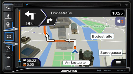 Built-in Navigation for Motorhomes, Campervans and Trucks
