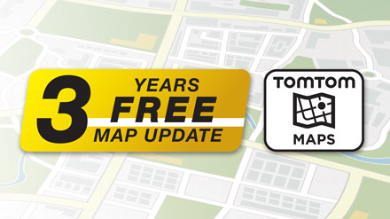 3 Years Free-Of-Charge Map Updates