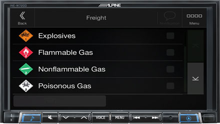 Alpine Set Your Cargo Pameters