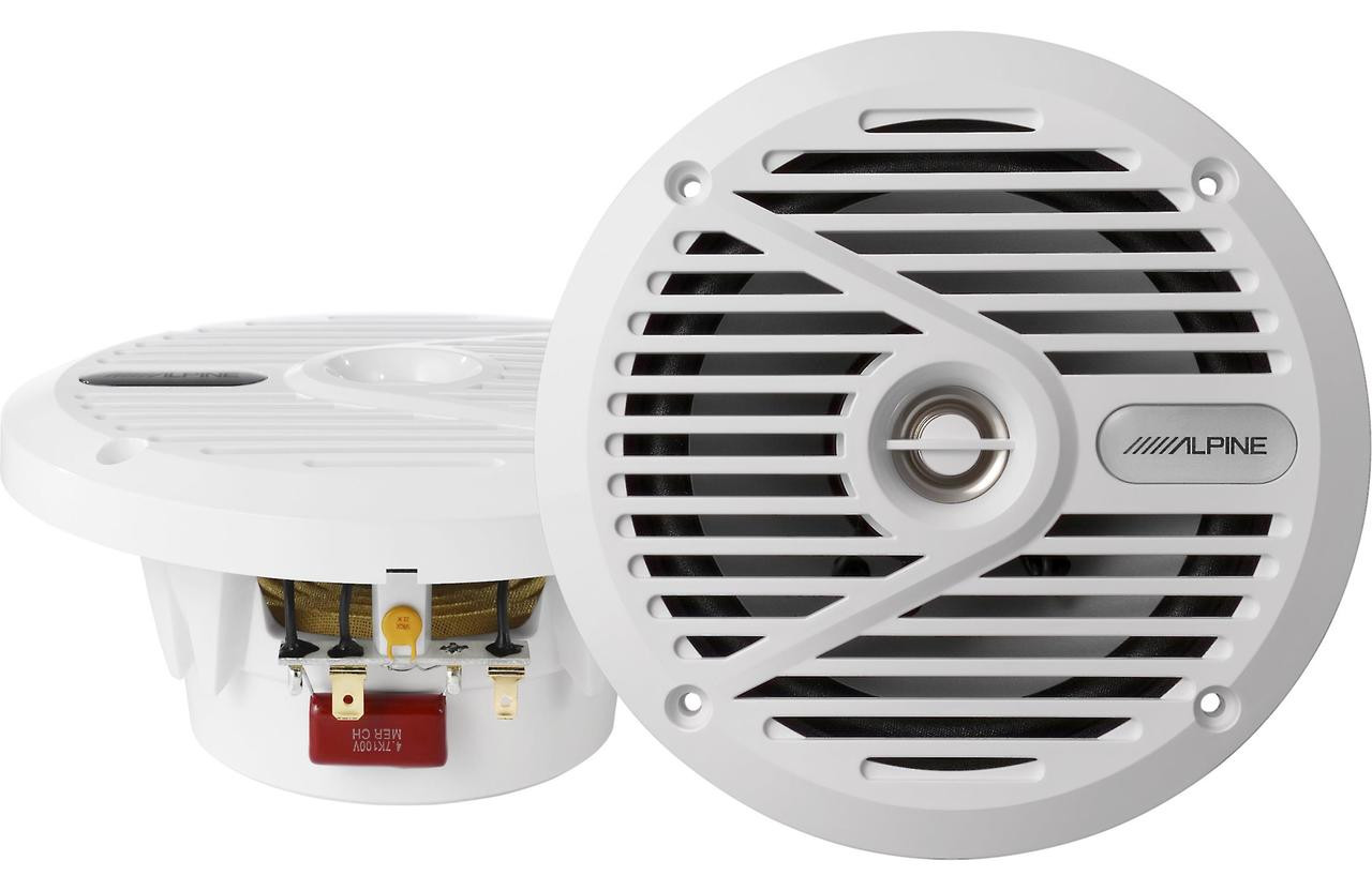 Alpine SPS-M601W Marine 16.5 cm 2-Way Coaxial Speakers White Alpine SPS-M601W Marine 16.5 cm 2-Way Coaxial Speakers White