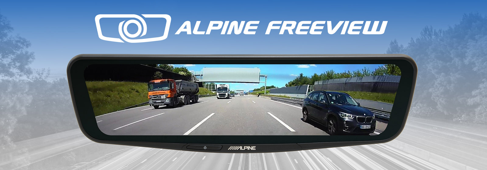 Alpine DME-R1200 Digital Rear View Mirror