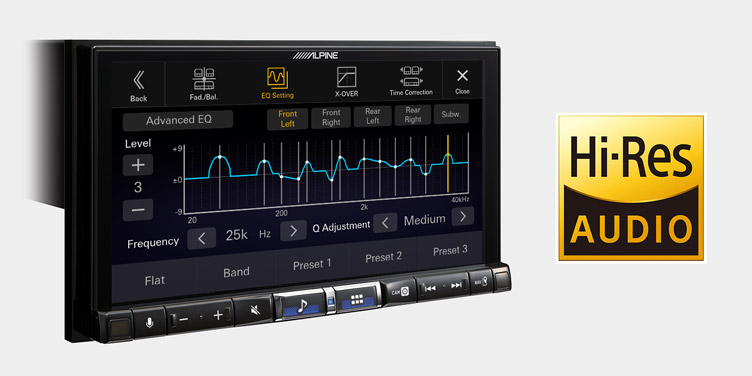 Alpine iLX-705DM Enjoy Excellent Sound Quality