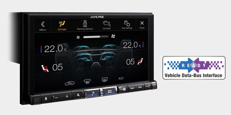 Alpine iLX-705DM Vehicle Data-bus Connection