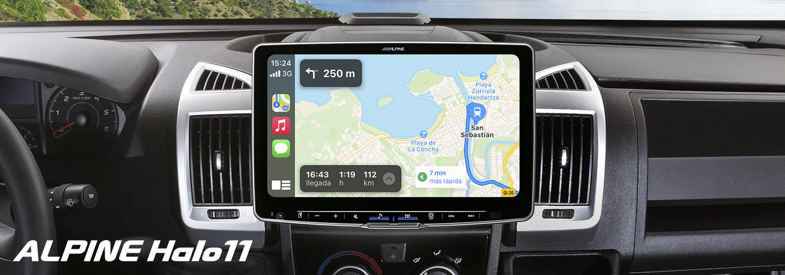Alpine 2nd Generation Halo11 iLX-F115DU DAB+ digital radio, Apple CarPlay and Android Auto