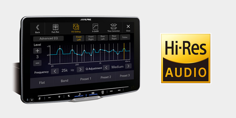 Alpine iLX-F906DU Enjoy Excellent Sound Quality