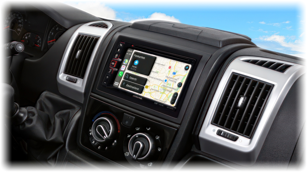 Alpine INE-W611DC CD/DVD drive DAB+ digital radio, Apple CarPlay and Android Auto