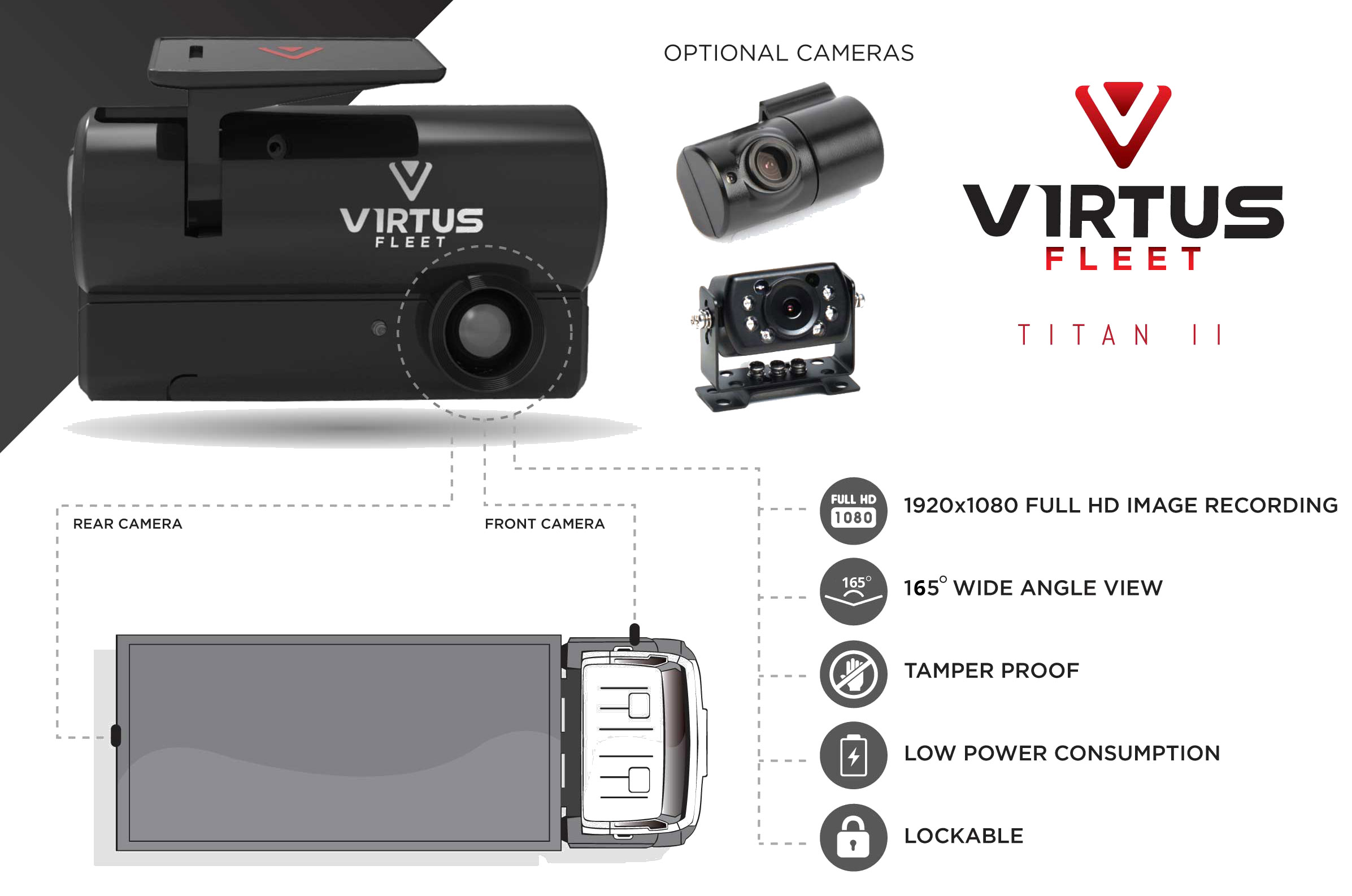 Virtus Titan 2 Dash Camera