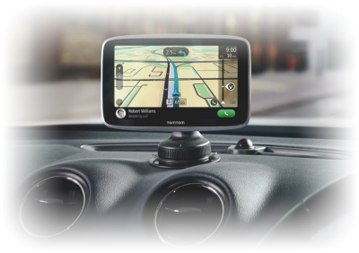 portable in-car satnav