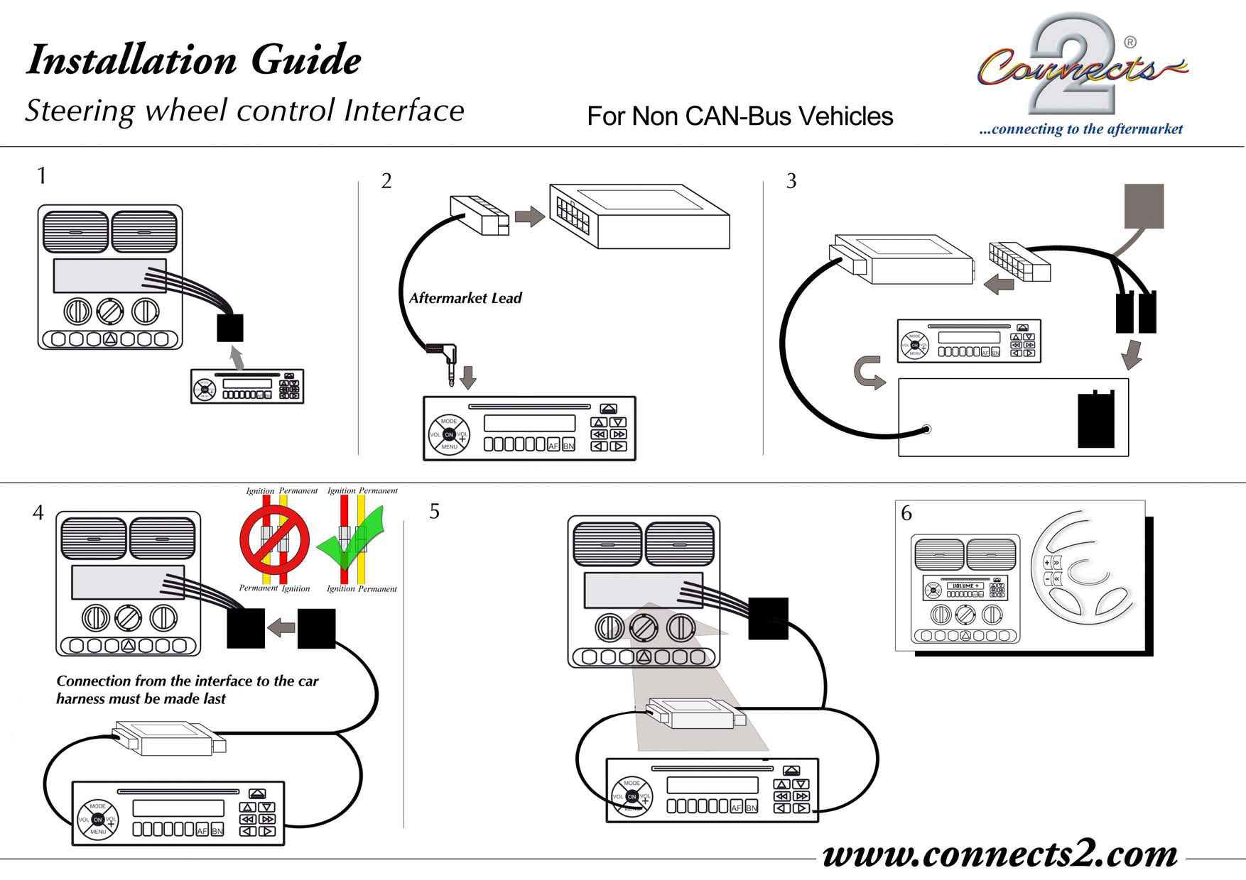 Connects2 Steering Wheel/Stalk Interface For Citroen ... vw sharan wiring diagram pdf 