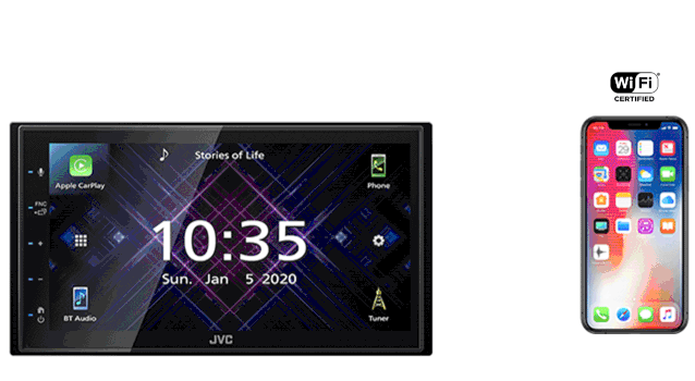 JVC KW-M875DBW Wireless Android Auto