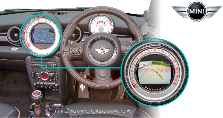 MINI CIC Rear View Reversing Camera Kit Solution, CIC Screen