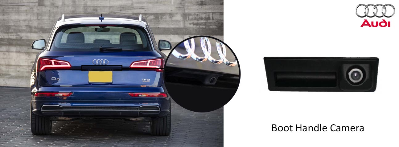 Audi Q5 reversing rear view boot handle camera