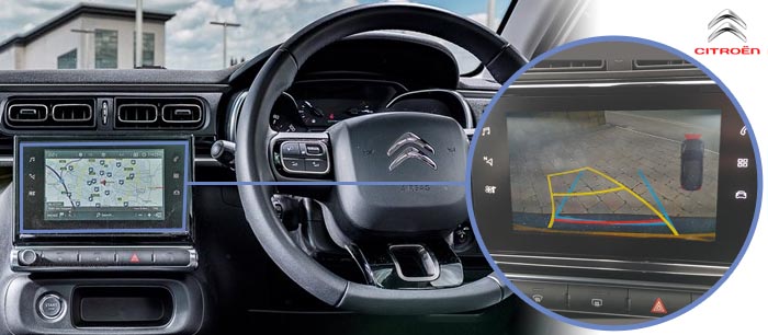 C3 reversing camera screen