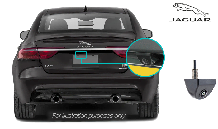 Jaguar XF Gen4 rear view reversing camera kit solution - camera