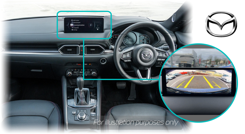 Mazda CX-5 reversing rear view camera kit solution MZD 10.25" Screen