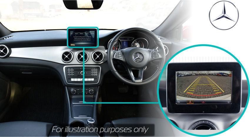 Mercedes-benz-cla-x117-c117-rear-view-reversing-camera-retrofit-screen