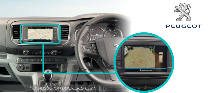 Peugeot Expert reversing camera screen