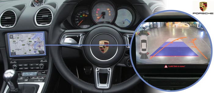 Boxster reversing camera screen