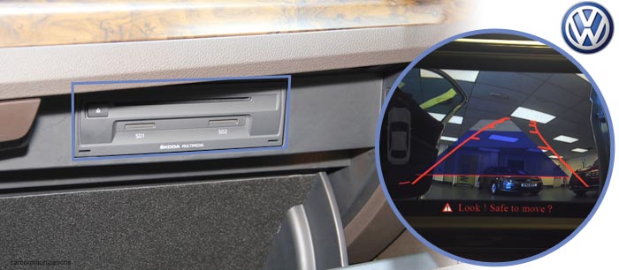 Skoda reversing camera screen