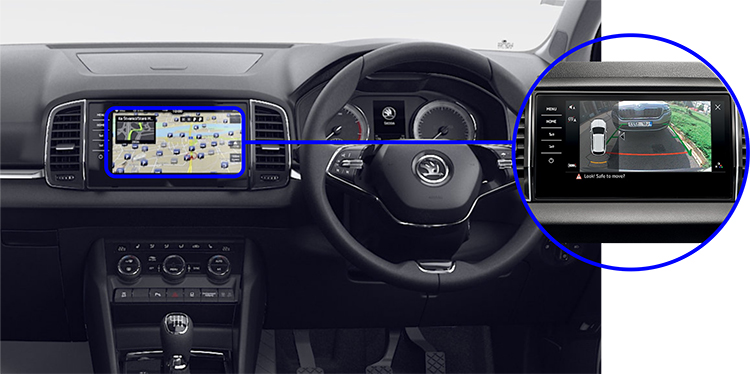 Skoda-Karoq-retrofit-rear-view-camera-kit-solution