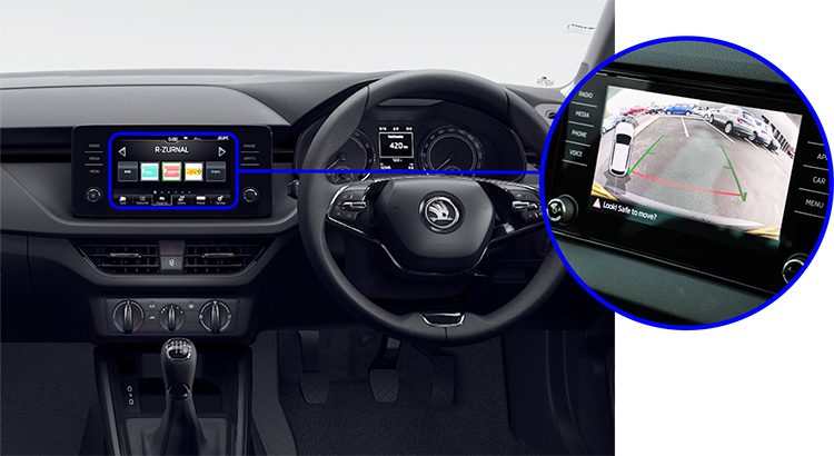 Skoda-Kamiq-lowline-rearview-camera-kit-solution
