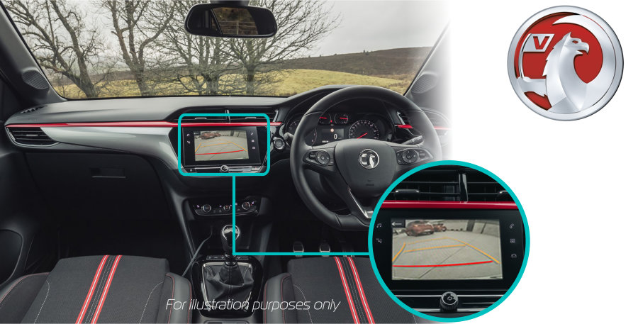 Vauxhall-Corsa-F-reversing-camera-screen-retrofit