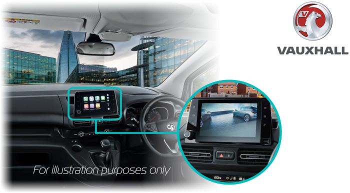 Vauxhall combo rear view reversing camera kit Screen