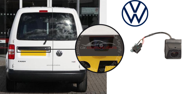 Caddy reversing rear view wedge camera