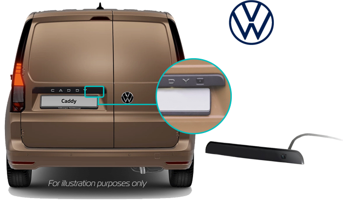 Volkswagen Caddy SB Swing Doors Reversing Rear View Camera VW Camera
