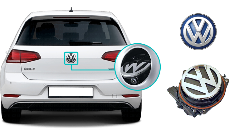 Golf 7 reversing rear view emblem camera